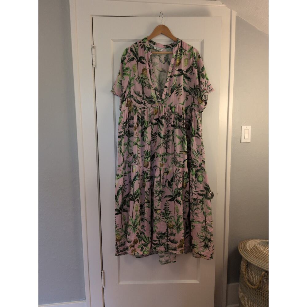 Anthropology x Celandine Kallie maxi dress 1X